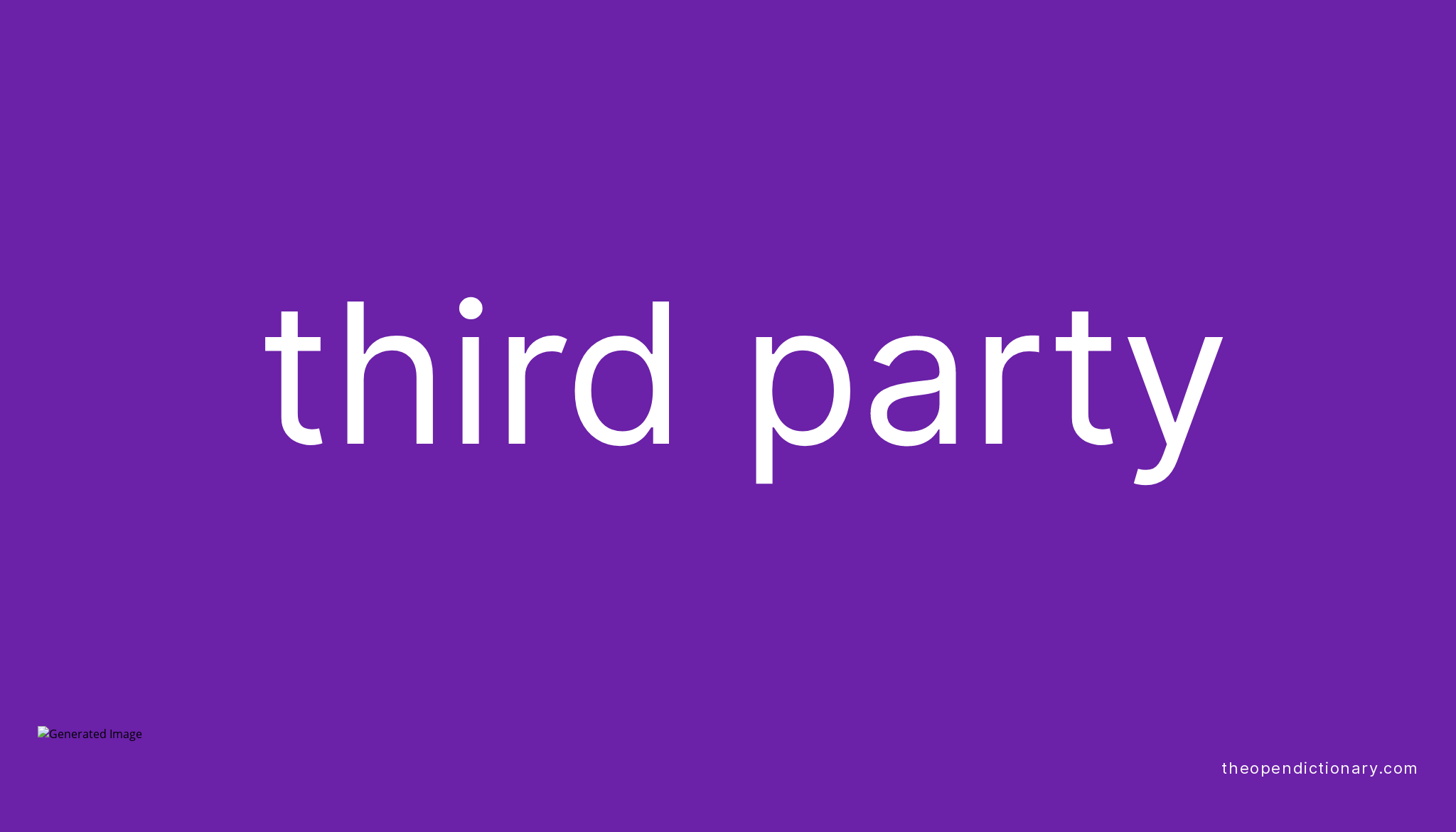 Third Party Meaning In Relationship